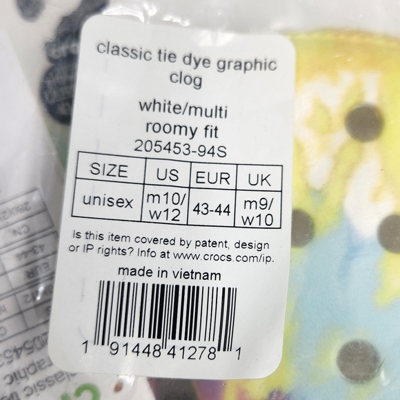 CROCS Classic Tie Dye Graphic Clog - Picture 5 of 5